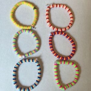 6 handmade bracelets